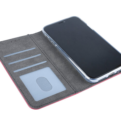 Apple iPhone XR Kartenhalter Pink Book-Case hul -Magnetverschluss - Kunststof;TPU