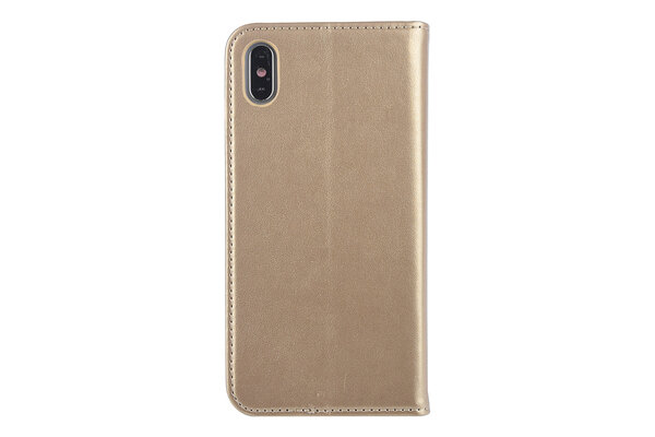Apple iPhone Xs Max Kartenhalter Gold Book-Case hul -Magnetverschluss - Kunststof;TPU Apple iPhone Xs Max Kartenhalter Gold Book-Case hul -Magnetverschluss - Kunststof;TPU