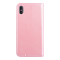 Roze hoesje voor iPhone Xs Max Book Case - Pasjeshouder - Magneetsluiting