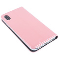 Roze hoesje voor iPhone Xs Max Book Case - Pasjeshouder - Magneetsluiting