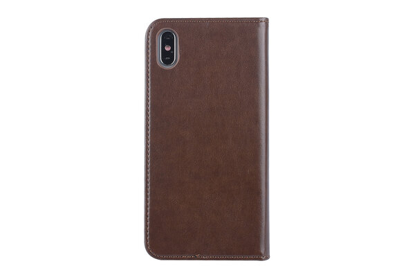 Apple iPhone Xs Max Card holder Brown Book type case for iPhone Xs Max Magnetic closure Apple iPhone Xs Max Card holder Brown Book type case for iPhone Xs Max Magnetic closure