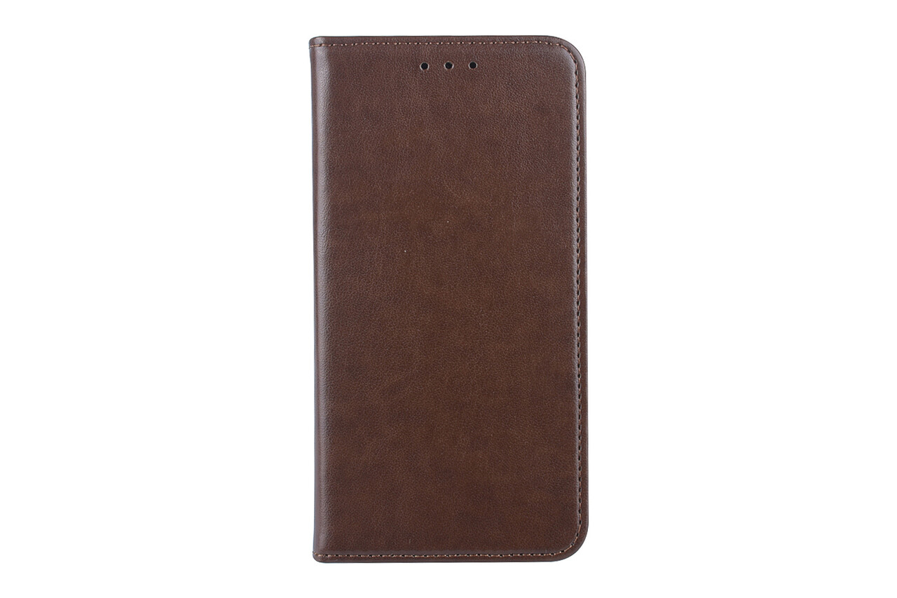 Bruin hoesje iPhone Xs Max Book Case - Pasjeshouder - Magneetsluiting