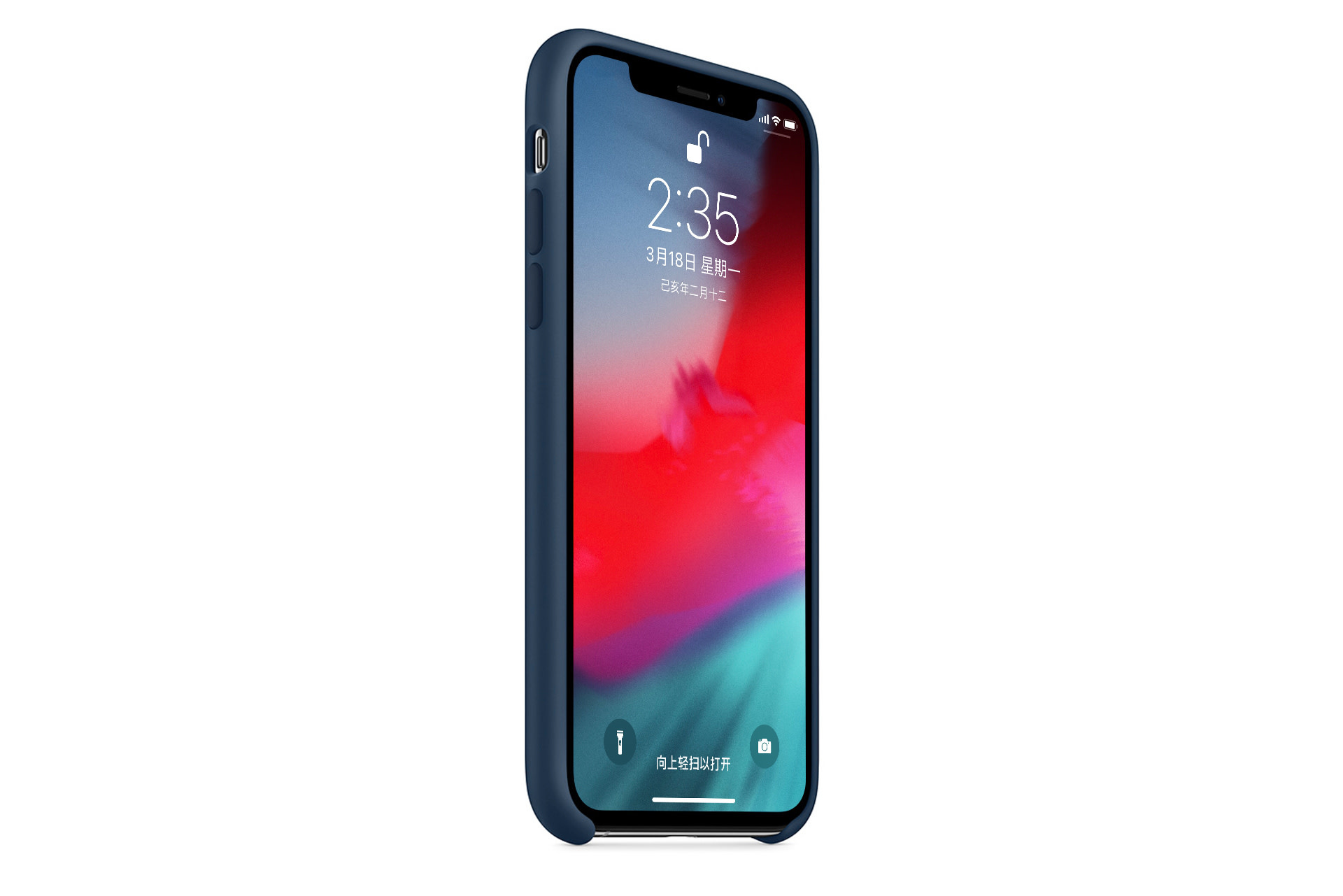 Backcover voor iPhone X/Xs - Blauw (8719273292617), foto 6 van 6