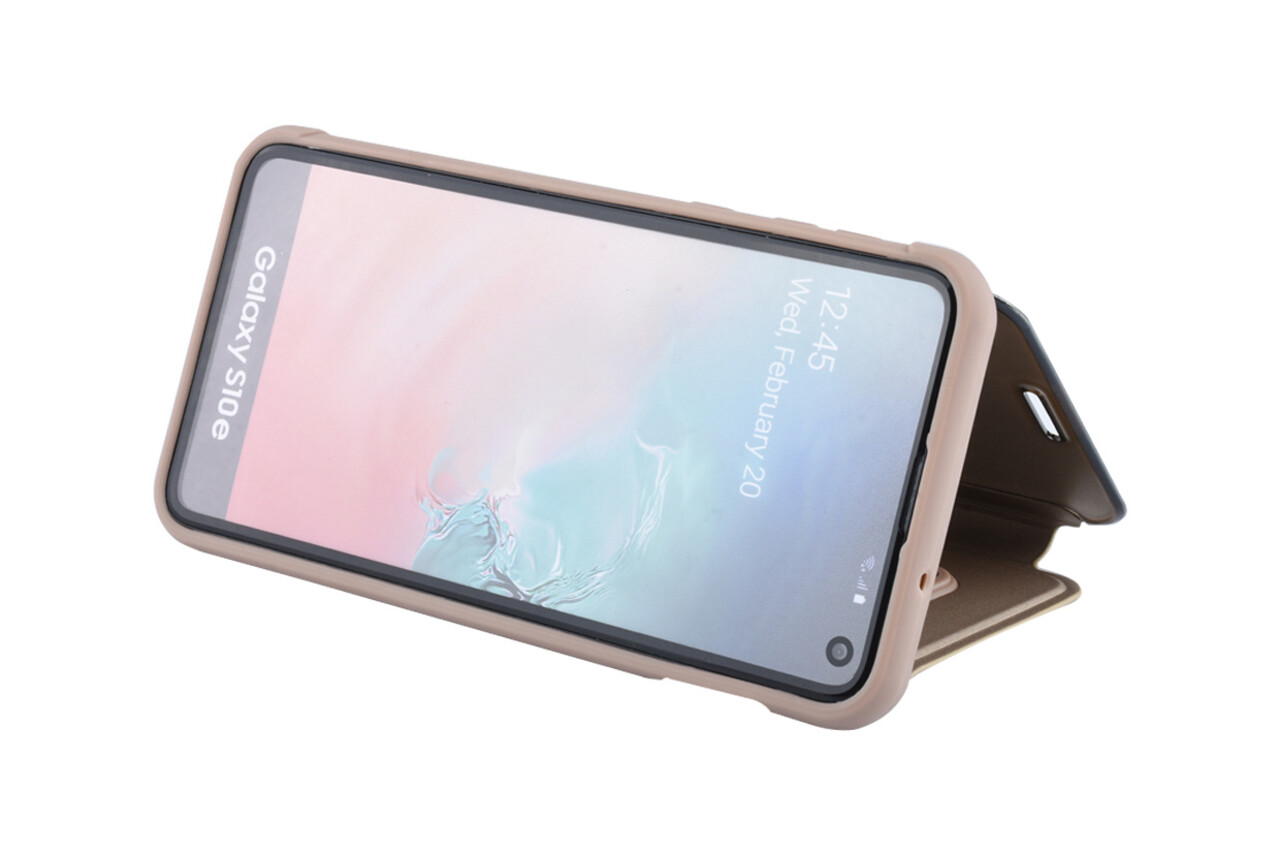 Book case for Galaxy S10e - Gold (8719273293072) Book case for Galaxy S10e - Gold (8719273293072)