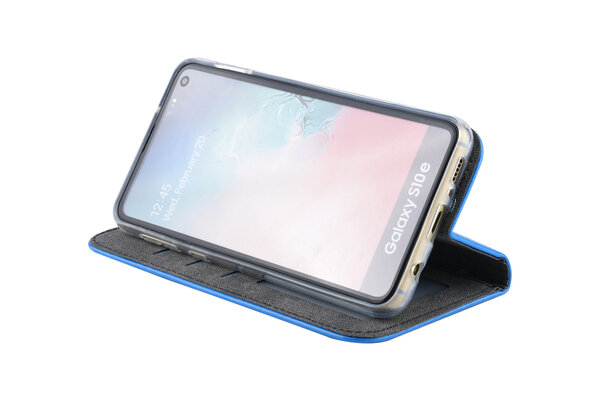 Blauw Book case hoesje voor Galaxy S10e Blauw Book case hoesje voor Galaxy S10e