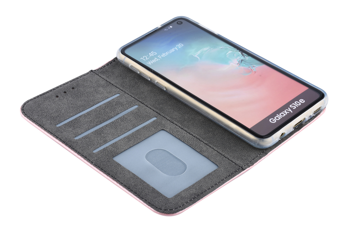 Rose Gold Book case hoesje voor Galaxy S10e, foto 4 van 5