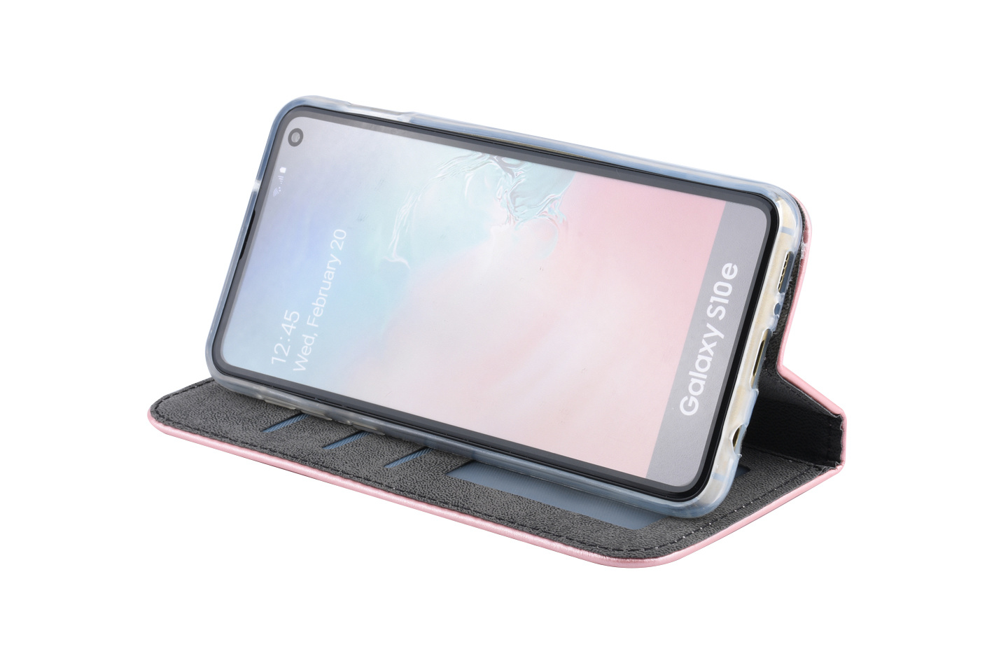 Rose Gold Book case hoesje voor Galaxy S10e, foto 5 van 5