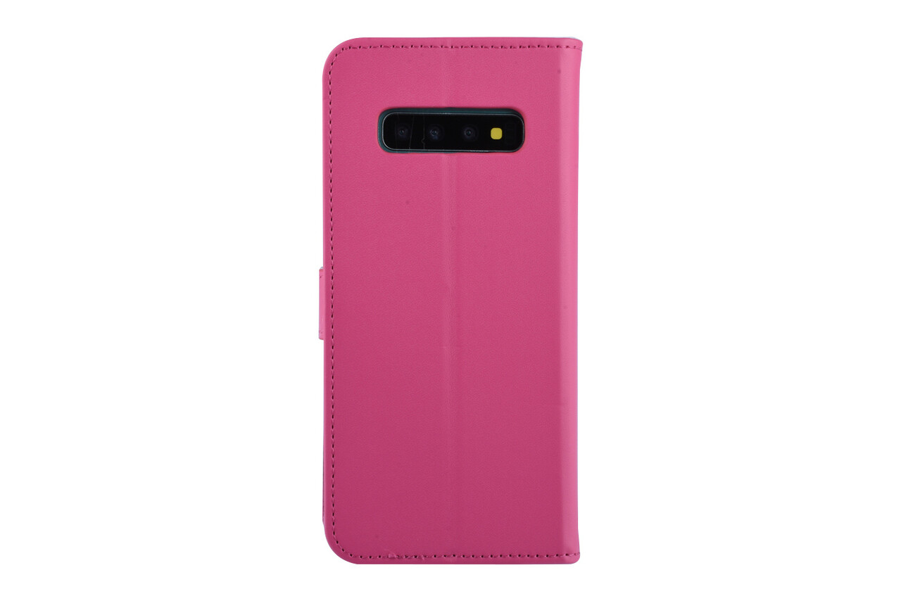 Felroze Book case hoesje voor Galaxy S10 Plus Felroze Book case hoesje voor Galaxy S10 Plus