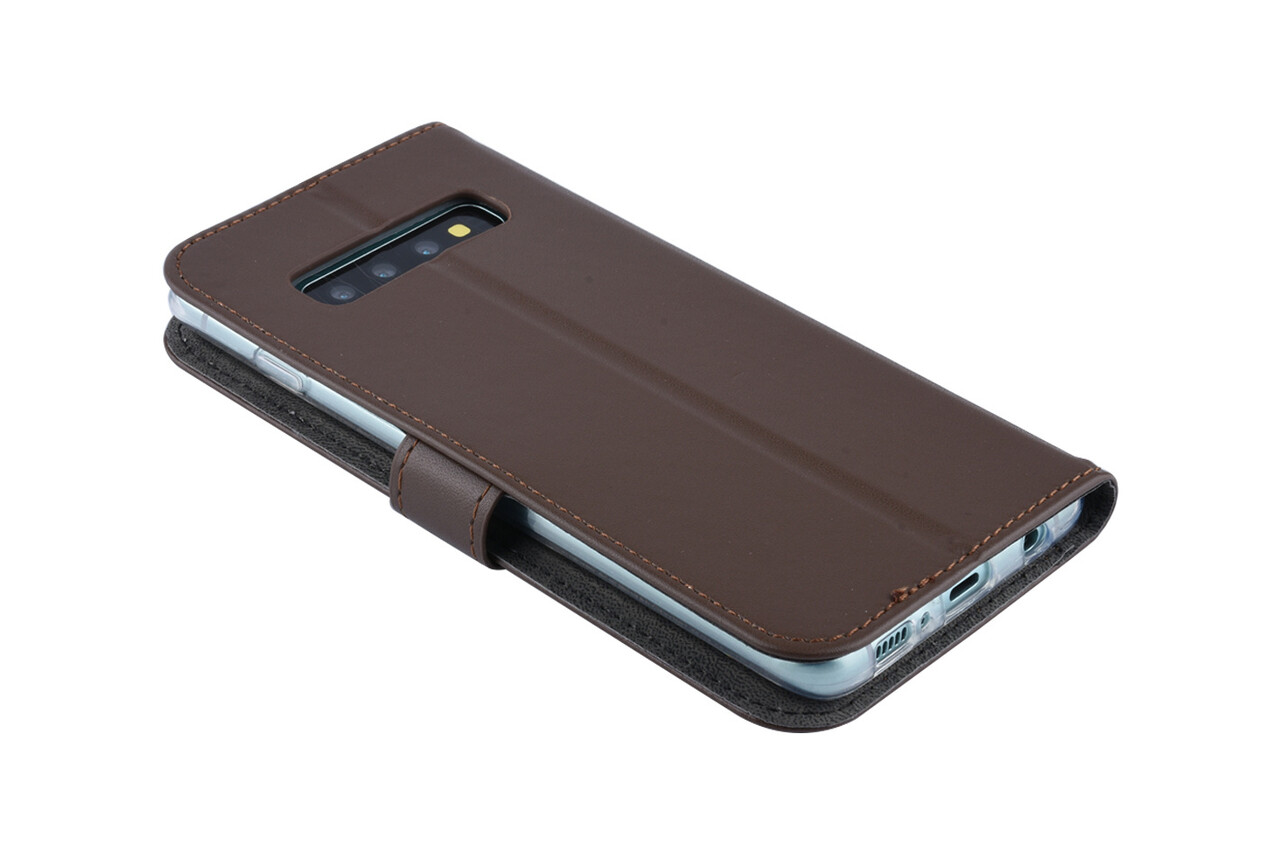 Bruin hoesje voor Galaxy S10 - Book case Bruin hoesje voor Galaxy S10 - Book case