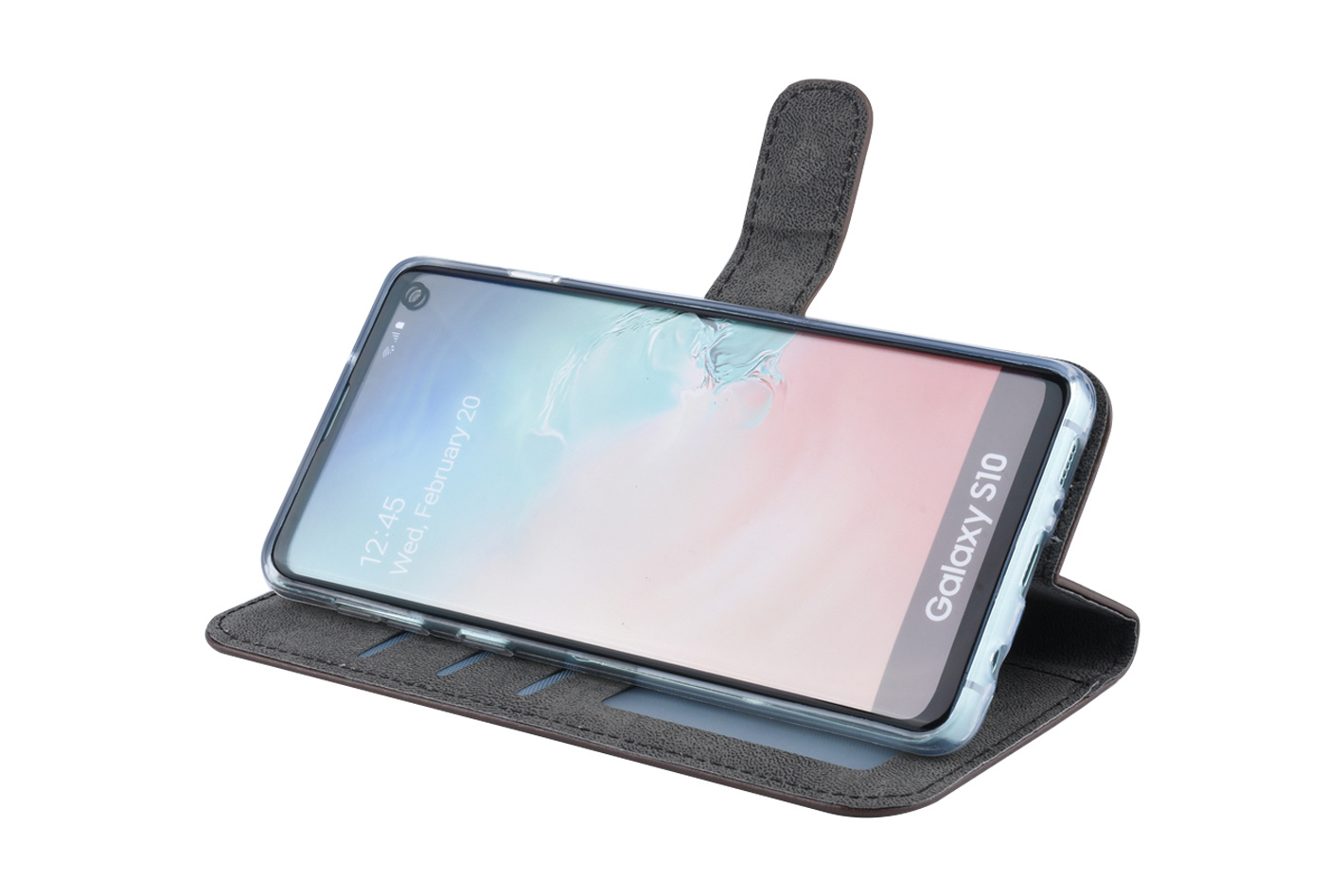 Bruin hoesje voor Galaxy S10 - Book case, foto 5 van 6