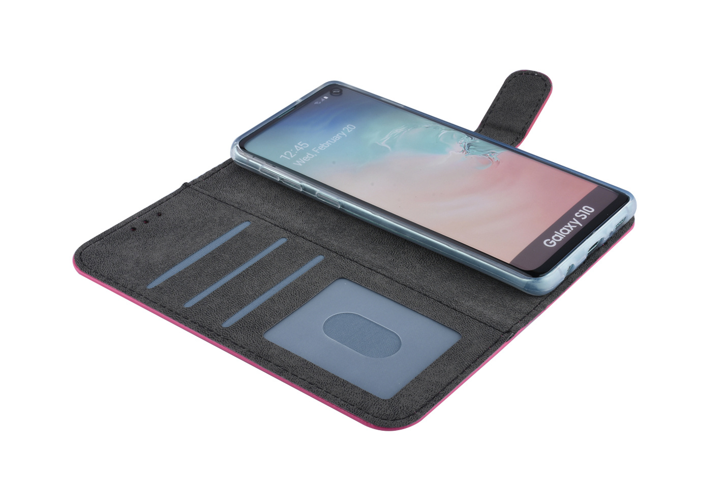 Felroze hoesje voor Galaxy S10 - Book case, foto 4 van 5