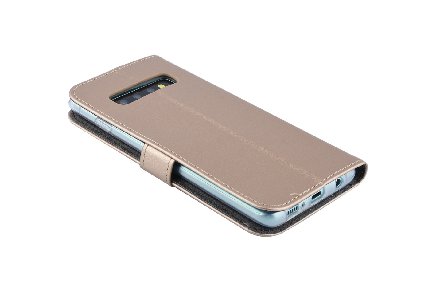 Goud hoesje voor Galaxy S10 - Book case, foto 3 van 6