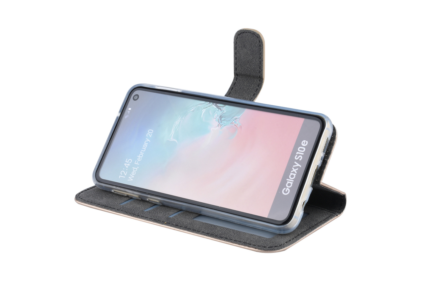 Goud hoesje voor Galaxy S10e - Book case, foto 5 van 5