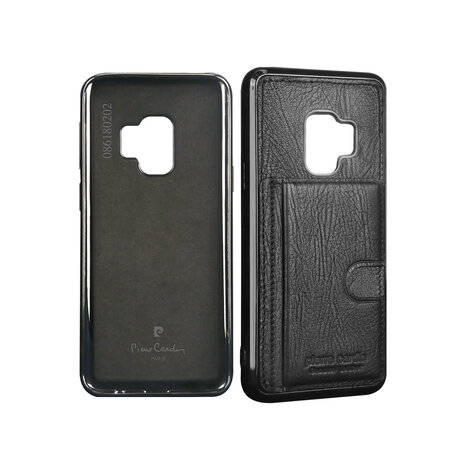 Pierre Cardin Pierre Cardin silicone backcover voor Galaxy S9 - Zwart (8719273146057)