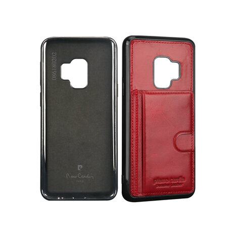 Pierre Cardin Pierre Cardin silicone backcover voor Galaxy S9 - Rood (8719273146064)