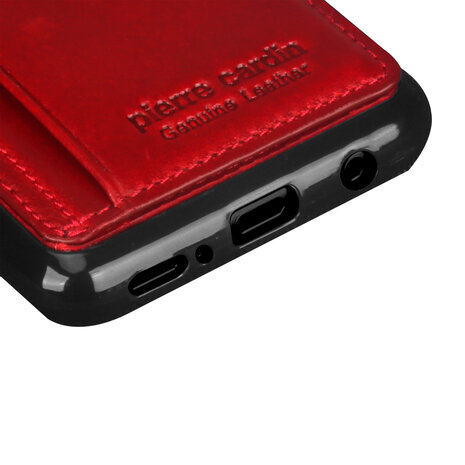 Pierre Cardin Pierre Cardin silicone backcover voor Galaxy S9 - Rood (8719273146064)