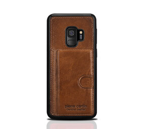 Pierre Cardin Pierre Cardin silicone backcover voor Galaxy S9 - Bruin (8719273146071)