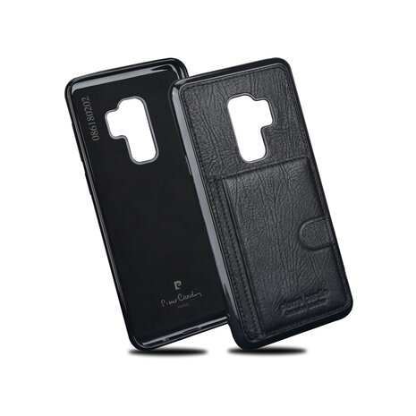 Pierre Cardin Pierre Cardin silicone backcover voor Galaxy S9 Plus - Zwart (8719273146088)