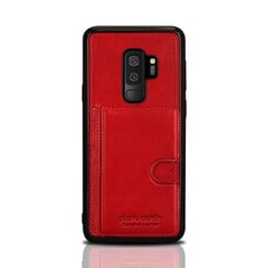 Pierre Cardin silicone backcover voor Galaxy S9 Plus - Rood (8719273146095)