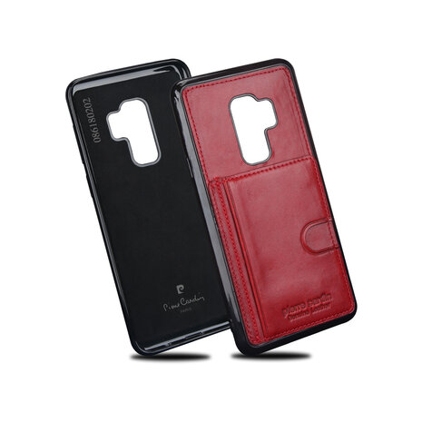 Pierre Cardin Pierre Cardin silicone backcover voor Galaxy S9 Plus - Rood (8719273146095)