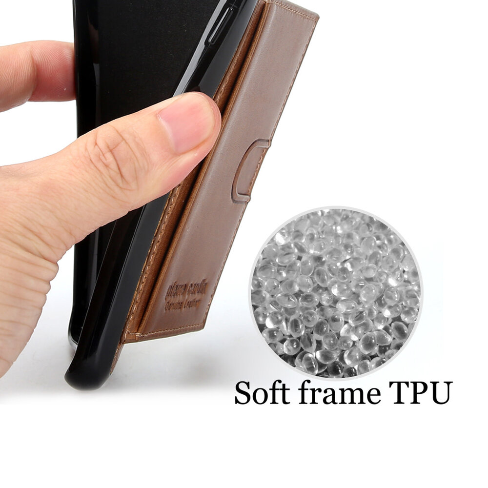 Pierre Cardin Pierre Cardin silicone backcover voor Galaxy S9 Plus - Bruin (8719273146101)