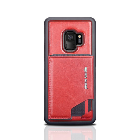Pierre Cardin Pierre Cardin silicone backcover voor Galaxy S9 - Rood (8719273146002)