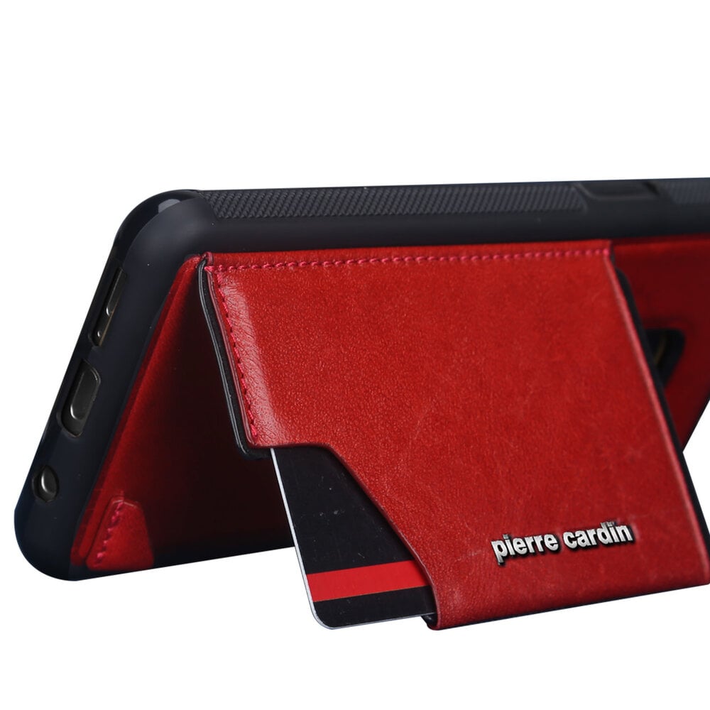 Pierre Cardin Pierre Cardin silicone backcover voor Galaxy S9 - Rood (8719273146002)