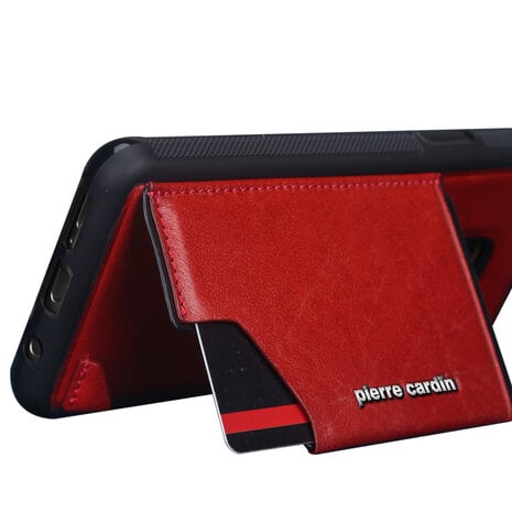 Pierre Cardin Pierre Cardin silicone backcover voor Galaxy S9 - Rood (8719273146002)