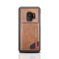 Pierre Cardin silicone backcover voor Galaxy S9 - Bruin (8719273146019)