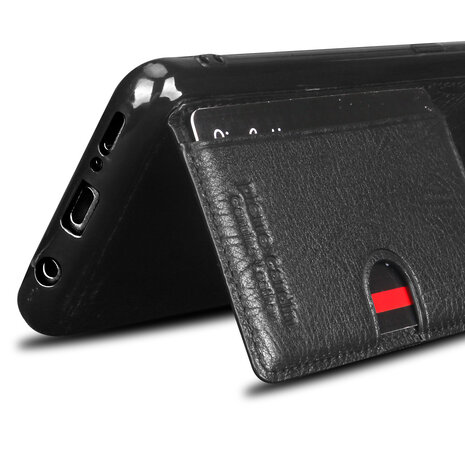 Pierre Cardin Pierre Cardin silicone backcover voor Galaxy S9 Plus - Zwart (8719273146088)