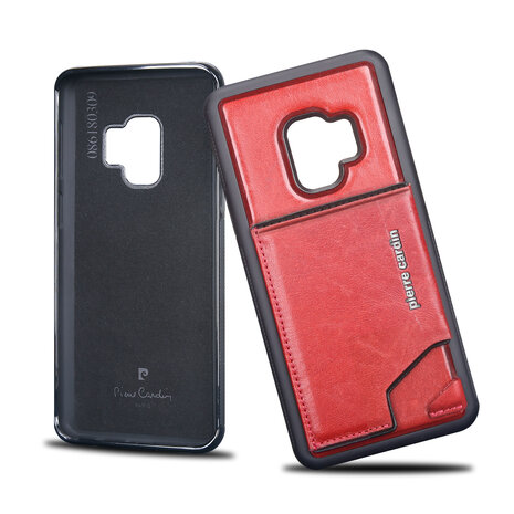 Pierre Cardin Pierre Cardin silicone backcover voor Galaxy S9 - Rood (8719273146002)