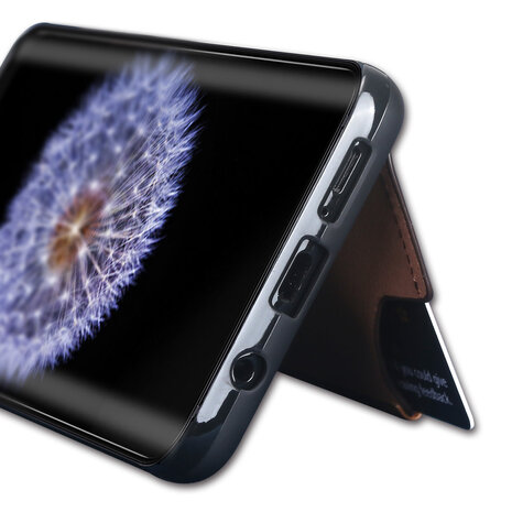 Pierre Cardin Pierre Cardin silicone backcover voor Galaxy S9 - Bruin (8719273146019)