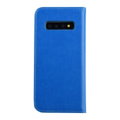 Samsung Galaxy S10+ Kartenhalter Blau Book-Case hul -Magnetverschluss - Kunststof;TPU