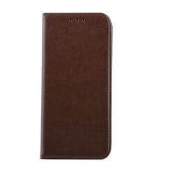 Samsung Galaxy S10+ Kartenhalter Braun Book-Case hul -Magnetverschluss - Kunststof;TPU
