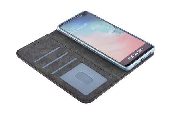 Samsung Galaxy S10+ Titulaire de la carte Marron Book type housse - Fermeture magnétique Samsung Galaxy S10+ Titulaire de la carte Marron Book type housse - Fermeture magnétique
