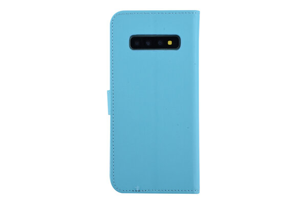 Samsung Galaxy S10+ Card holder Blue Book type case for Galaxy S10+ Magnetic closure Samsung Galaxy S10+ Card holder Blue Book type case for Galaxy S10+ Magnetic closure