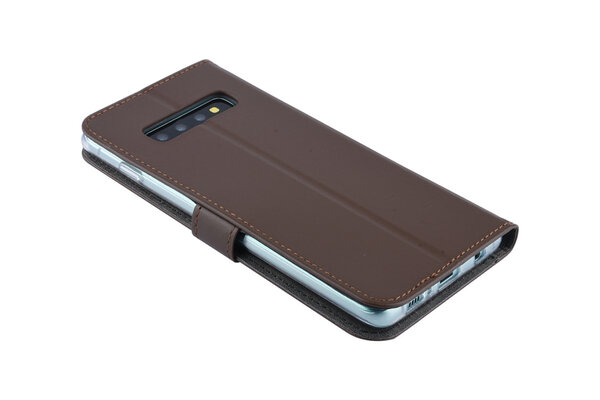 Samsung Galaxy S10+ Titulaire de la carte Marron Book type housse - Fermeture magnétique Samsung Galaxy S10+ Titulaire de la carte Marron Book type housse - Fermeture magnétique