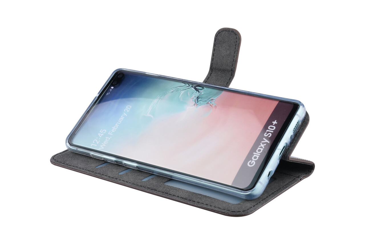 Samsung Galaxy S10+ Titulaire de la carte Marron Book type housse - Fermeture magnétique Samsung Galaxy S10+ Titulaire de la carte Marron Book type housse - Fermeture magnétique