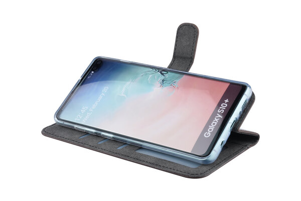 Samsung Galaxy S10+ Titulaire de la carte Marron Book type housse - Fermeture magnétique Samsung Galaxy S10+ Titulaire de la carte Marron Book type housse - Fermeture magnétique