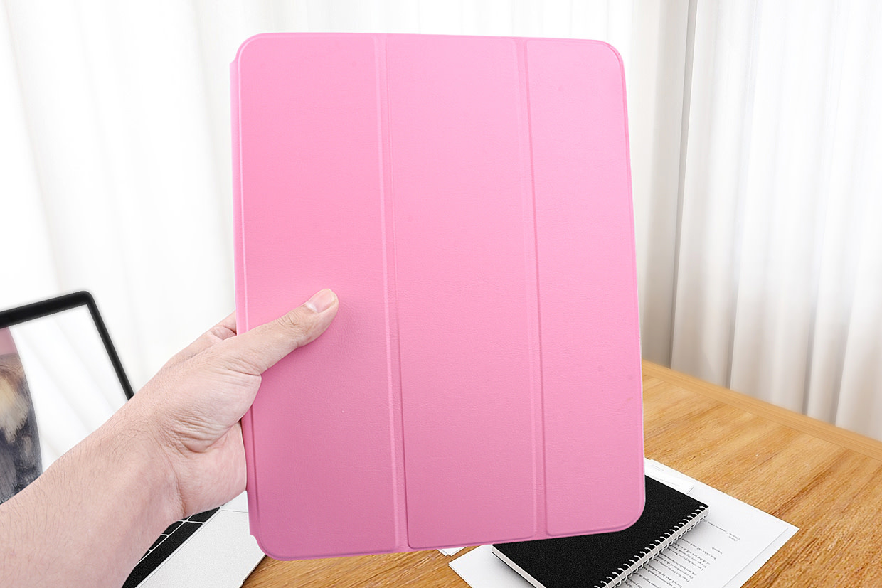Apple iPad Pro 12.9 (2018) Roze Smart Case - Book Case Tablethoes