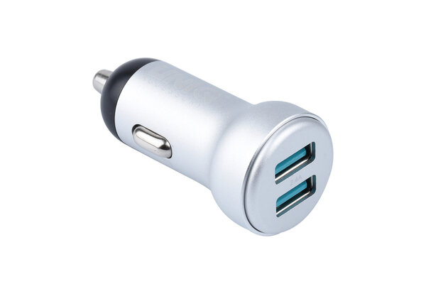 UNIQ Accessory UNIQ Accessory Car charger for Micro 2x USB - Silver UNIQ Accessory UNIQ Accessory Car charger for Micro 2x USB - Silver