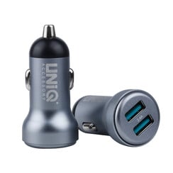 UNIQ Accessory Kfz-Ladegerät für Apple Lightning - Grau