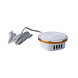 UNIQ Accessory UNIQ Accessory with Led Press Lamp USB 4 ports 4.4A Fast charging - White UNIQ Accessory UNIQ Accessory with Led Press Lamp USB 4 ports 4.4A Fast charging - White