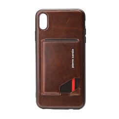 Pierre Cardin Silikonhülle für iPhone XR - Dunkel Braun