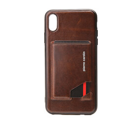 Pierre Cardin Pierre Cardin silicon coque pour iPhone XR - D Marron