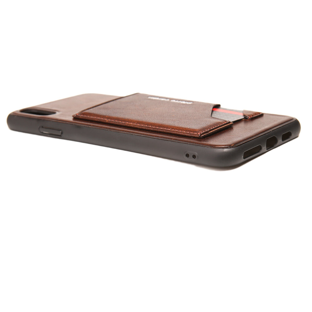Pierre Cardin Pierre Cardin silicon coque pour iPhone XR - D Marron