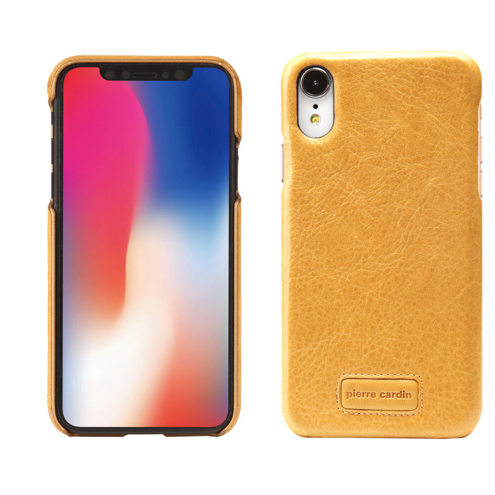 Pierre Cardin Pierre Cardin silicon coque pour iPhone XR - Jaune