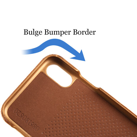 Pierre Cardin Pierre Cardin silicon coque pour iPhone XR - Marron