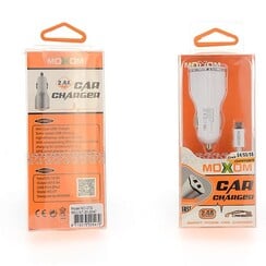 Moxom Kfz-Ladegerät – Micro-USB 2.4 A – Weiß