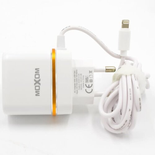 Moxom thuislader - Apple Lightning 2.4A - Wit
